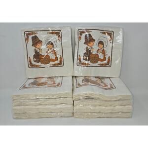 Hallmark Thanksgiving Luncheon Napkins Vintage 150 Napkins 10 Packs 65TNK 2-4